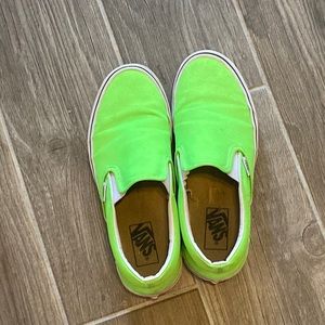 Neon green vans
